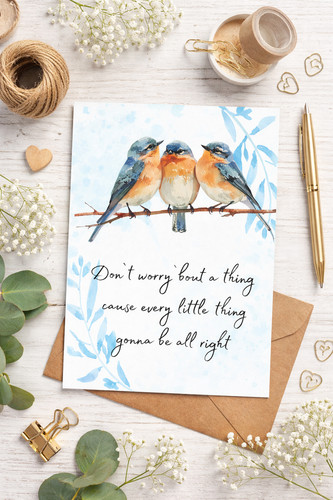 Inspirational postcard birds - inspirational,