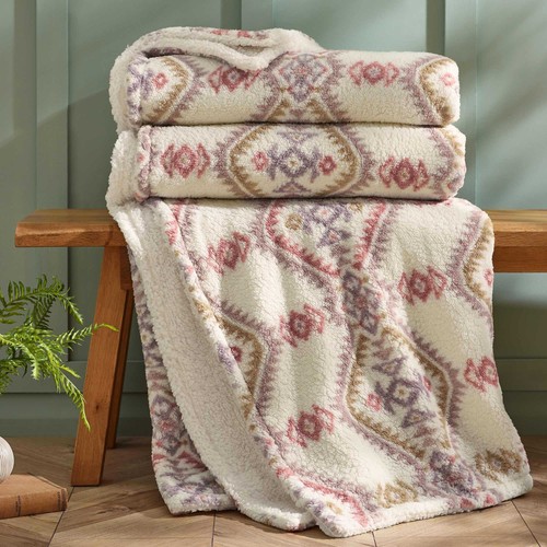 Navajo fleece blanket throw - blanket,
