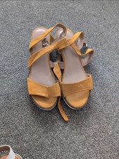 Matalan Mustard Wedges Size 6