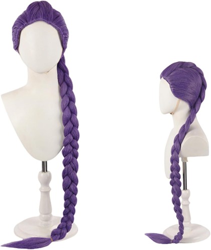 Anime cosplay wig purple long - wig,