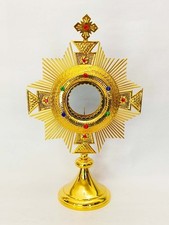 Monstrance Brass Gold Plated