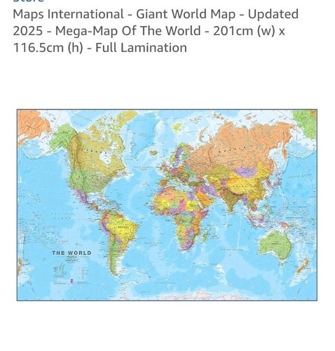 Giant world map poster - map,