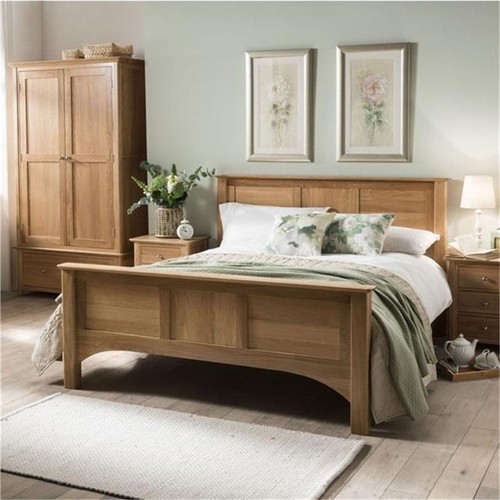 Solid oak super king size - oak, 6'
