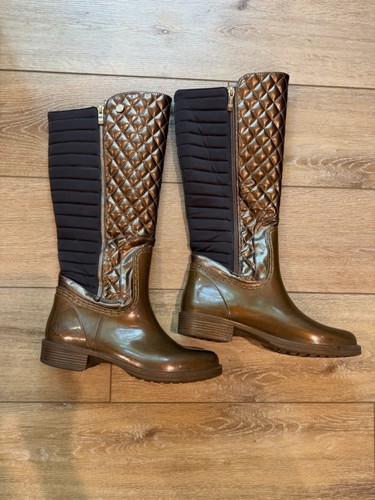 Posh wellies metallic brown - posh,