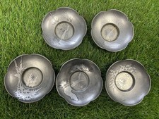 Tin tea tray 5pcs with pine