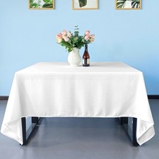 White Square Tablecloths 90" x