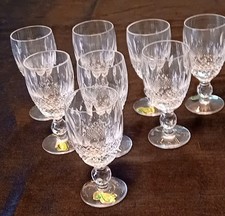 Set of 8 Waterford  Crystal Colleen pattern Sherry/ Port Glasses Unused 