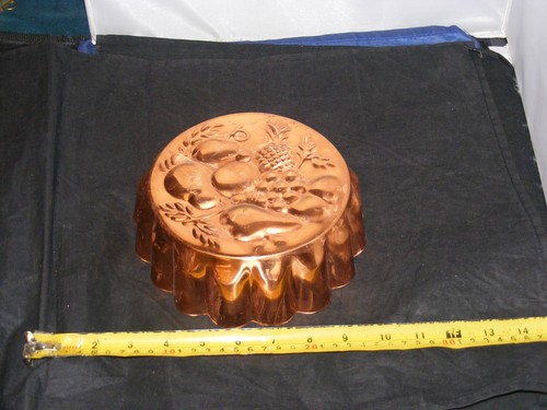Vintage tinned copper jelly - tinned,