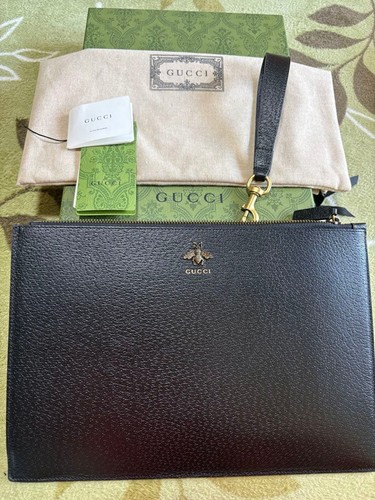 Gucci animalier bee clutch bag - animalier,