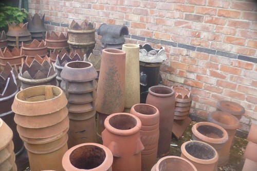Chimney pots reclaimed crown - ,