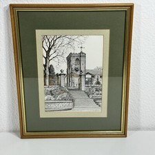 Christine Isherwood Pen & Ink Art Church Of St Andrew Lang Kirk O’ Craven