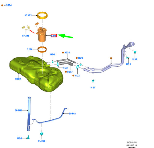 Ford puma fuel tank - ford,
