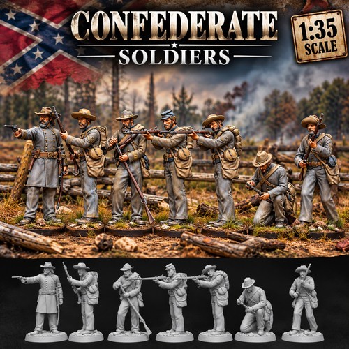 American civil war - american,