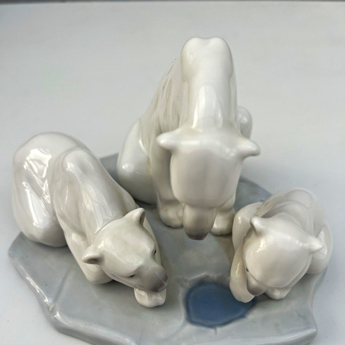 Lladro porcelain polar bear - lladro,