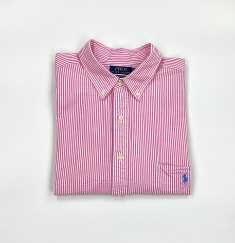 Men pink white - &, striped