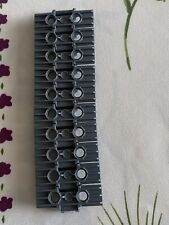 Lego Technic, 10 x Grey Caterpillar Tank Track Link Tread Wide 2 Pin Hole.