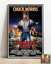 Invasion Usa Chuck Norris Repro Movie Poster - Up To 36"