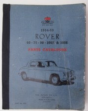 Rover P4 60 75 90 105 1954-1959 Parts Catalogue 4235