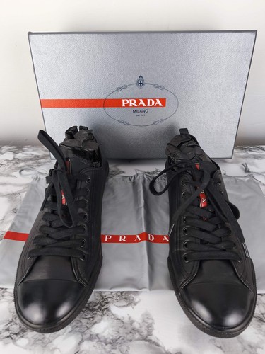 Prada mens trainers black - prada,