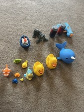 Bundle of Bath Toys Ducks Fish