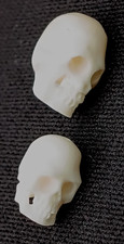 Two tiny human skulls : Hand