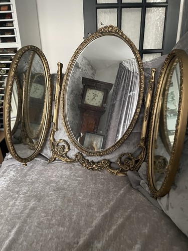 Vintage white gold triple - gold,