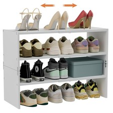White Shoe Rack Organizer for