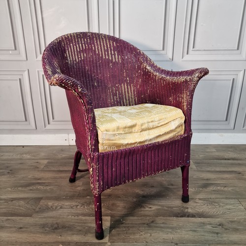 Vintage woven tub chair - tub,