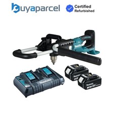 Makita DDG460T2X7 LXT Cordless 18v / 36v Earth Auger Fence Post Drill +2 x 5.0ah
