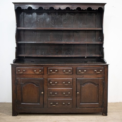 18th century oak - dresser, with