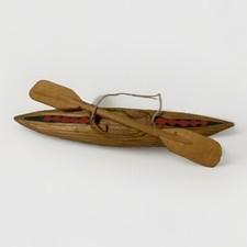 Wooden Kayak Hanging Christmas