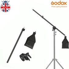 360° Studio Photo Video Light Stand Telescopic Boom Arm Holder With Sandbag UK