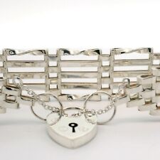 Vintage Sterling Silver Five Bar Gate Bracelet- London 1979