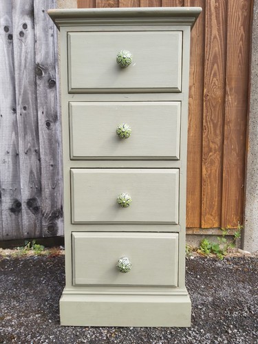 Solid pine tallboy chest - , of