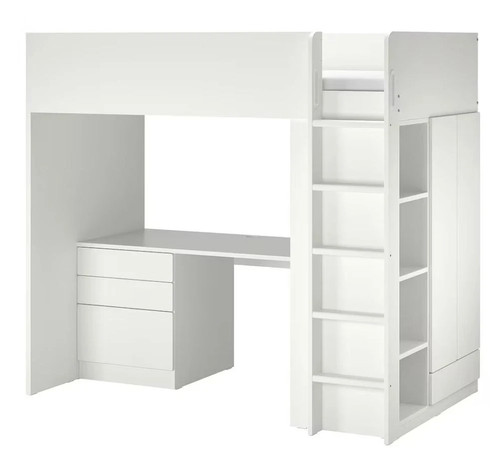 Ikea smastad white loft - smastad, bed