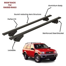 2 Pcs Black Cross Bars for