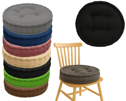 Round cushion chair seat - round,