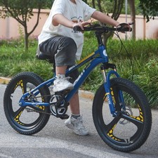 Kids Bike 20 inch Blue Bicycle Boys Cycling Shimano Gears Disc Brake Best Gift