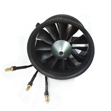 64mm Ducted Fan 3S-6S Lipo V+ Motor 12-Blade Propeller for RC EDF Jet Aeroplane