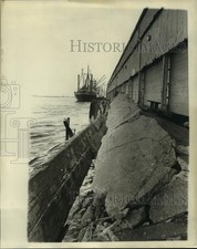 1974 Press Photo Damage done