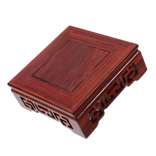 Solid wood buddha statue base - ,