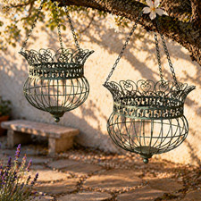 Set of 2 Large Shabby Chic