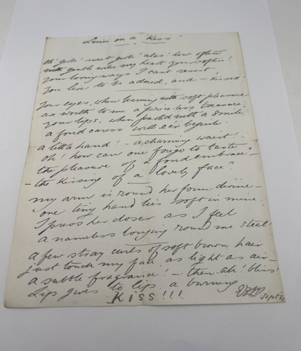 Antique 1881 love poem - antique,