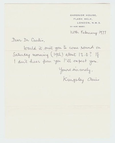 Kingsley amis autograph - amis,