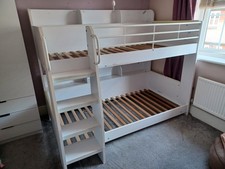 Bunk Bed Wooden White Good