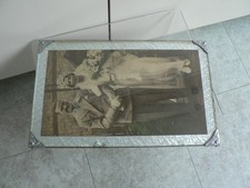 Art Deco Glass Frame Wooden
