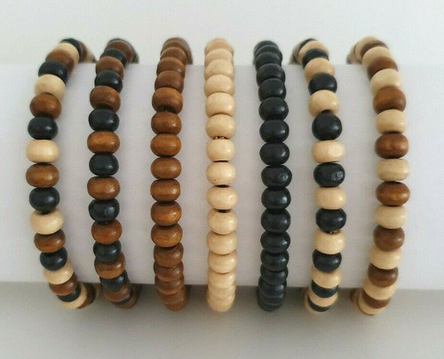 Job lot ladies wooden bead - 7,