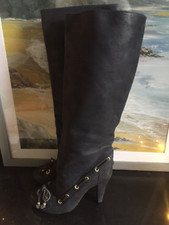 Ladies Navy Blue Knee Length