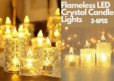 3/6xFlameless LED Candles Battery Operated Tea Lights Electric Fake Candle Lamp