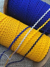 TINY DAINTY RIC-RAC BRAID / TRIMMING - 4 MM. WIDE - 4 COLOURS - 5 OR 10 MTRS.